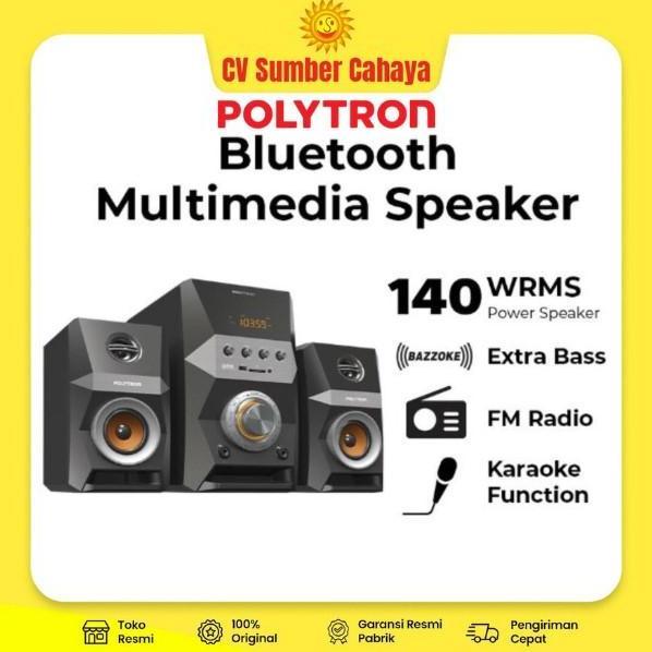 Polytron Speaker Aktif Multimedia PMA 9522 Active Speaker Bluetooth Extra Bass Radio