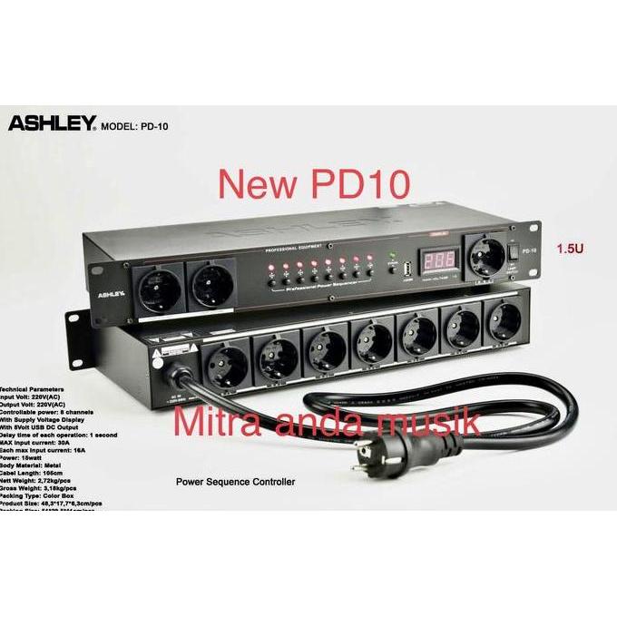 Ashley pd10 power sequence Power Sequence Controller 8 channel colokan listrik