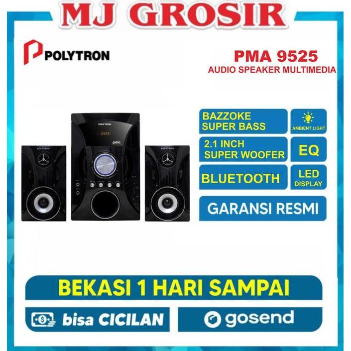 PROMO POLYTRON SPEAKER AUDIO PMA 9505 PMA9505 SUPER BASS USB BLUETOOTH