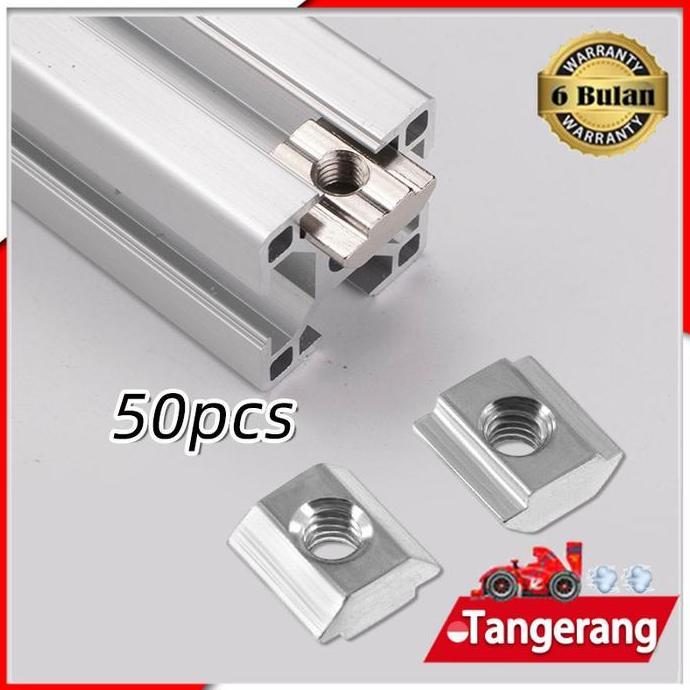 REWARLI 50pcs T Sliding Nut M5 / M5 Sliding T Nut Aluminium Profile Alu 20 Seri
