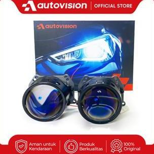 Headlamp BILED/Projector 3.0" DAKAR Carbon 125W Blue Lens 6K