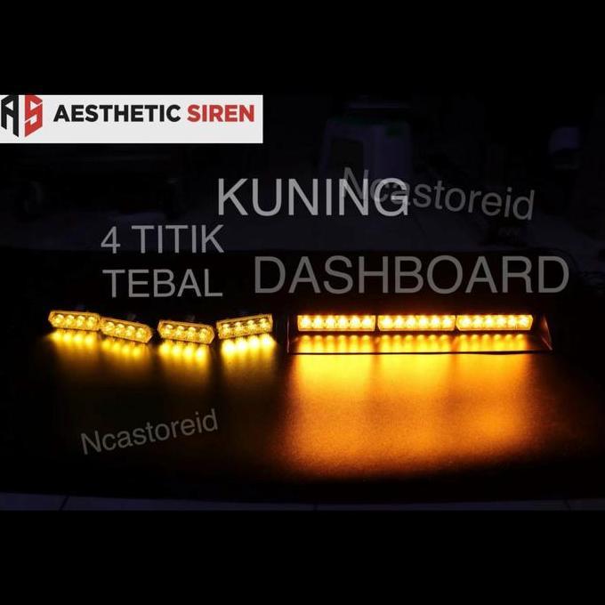 STROBO GRILL DAN DASHBOARD 18 TITIK JASAMARGA KUNING TERANG BERGARANSI
