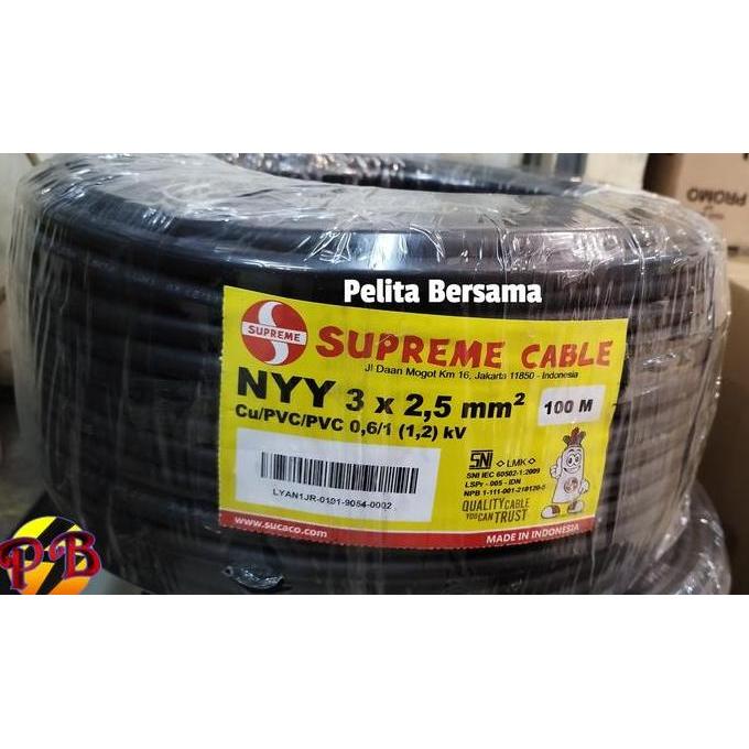Promo Kabel NYY 3 x 2.5 mm Merk Supreme / Kabel NYY 3x2.5 Supreme Diskon