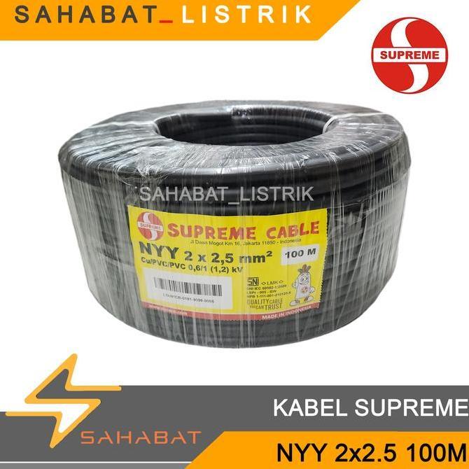Promo SUPREME KABEL NYY 2X2.5 2X2,5 100M.. Diskon
