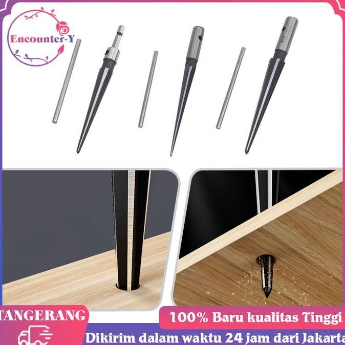 ZASSAT Hexagonal Taper Reamer Genggam Bor Listrik Pembuka Lubang Reamer Pertukangan Kayu Hand Reamer