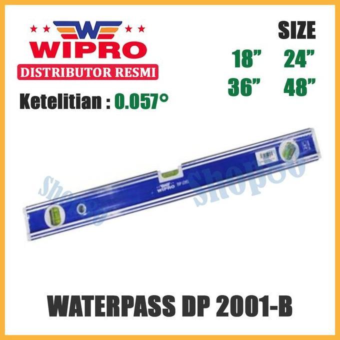 LOWARY Wipro Waterpass DP-2001B Waterpas Water Pass Panjang 18" 24" 36" 48" 18 24 36 48 inch