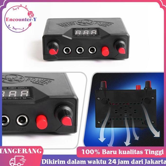 ZASSAT Tattoo Power Supply 0-18v Adjustable Power Supply Mesin Tattoo (Hanya Power Supply)