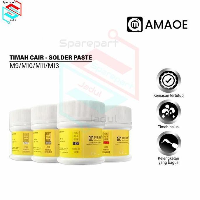 Amaoe M9/M10/M11/M13 Timah Pasta - M9 217C - M10 183C - M11 138C - M13 190C / Timah Cair / Jump wire