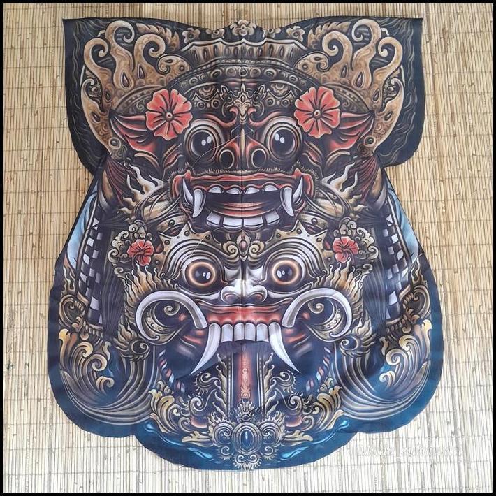 Layangan Celepuk Printing rwa bhineda barong rangda bongkar pasang