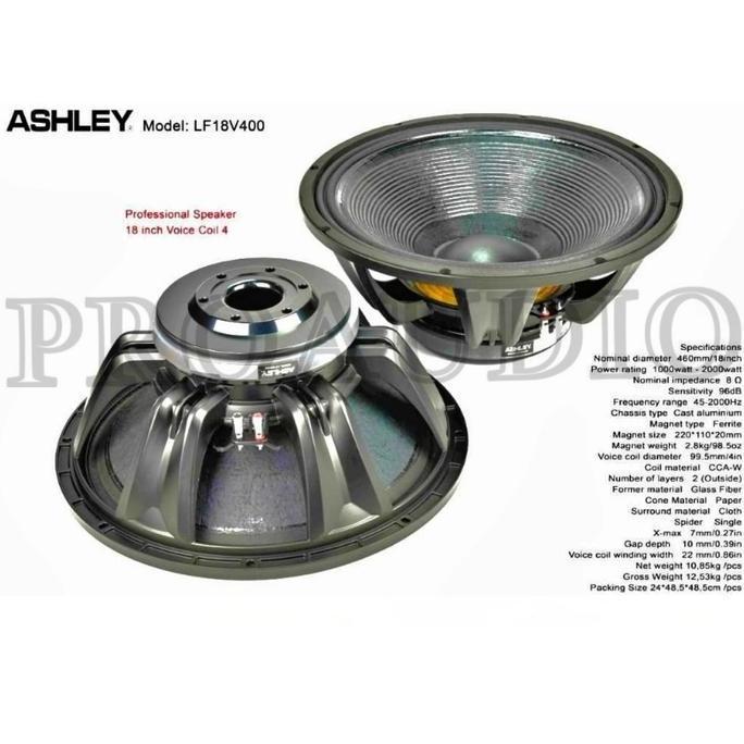 Speaker ASHLEY LF18V400 LF 18 V400 LF 18V400 18 Inch 2 TT SPEAKER KOMPONEN ASHLEY 18 INCH ORINAL