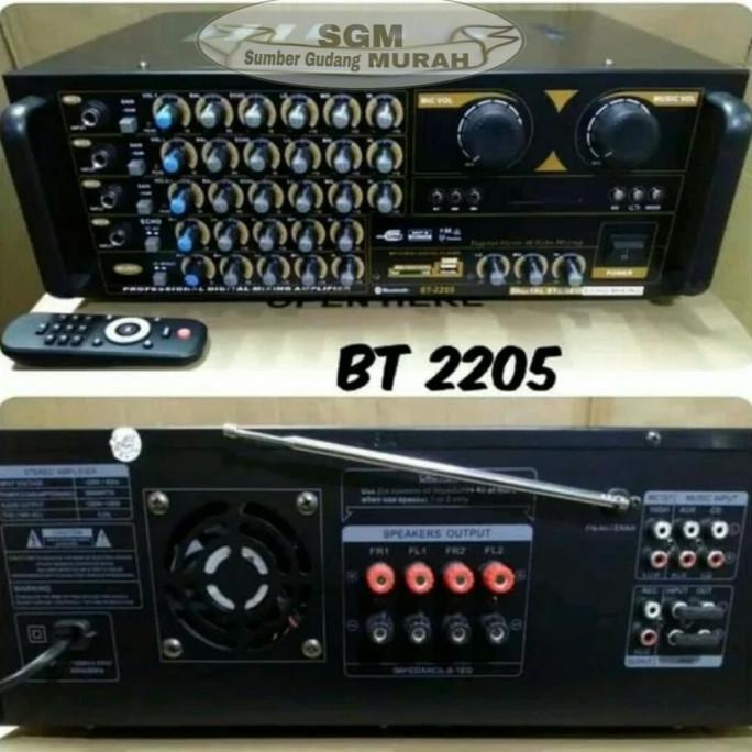 GROSIR POWER AMPLIFIER KARAOKE SANSUI BT 2205 USB SD BLUETOOTH RADIO