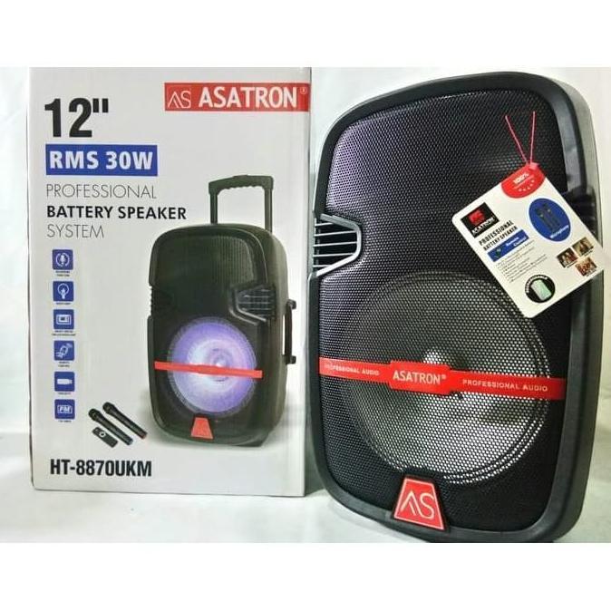 Asatron Speaker portable bluetooth 12 inch 8870ukm