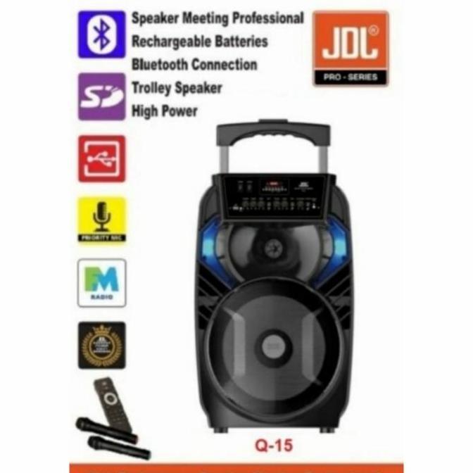 GROSIR SPEAKER PORTABLE MEETING JDL Q15 SPEAKER 15" GARANSI RESMI