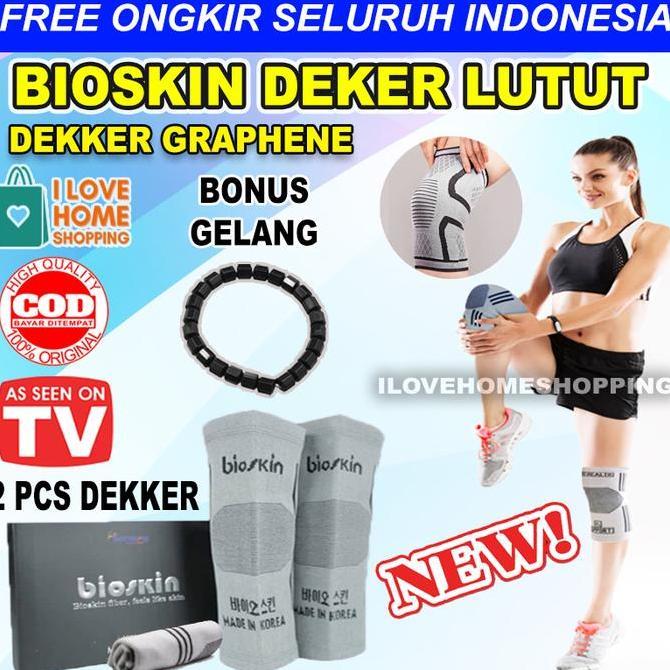 BEBAS ONGKIR - BIOSKIN DEKER LUTUT - BIO SKIN GRAPHENE DEKKER BONUS GELANG UKURAN S M L XL TERSEDIA 
