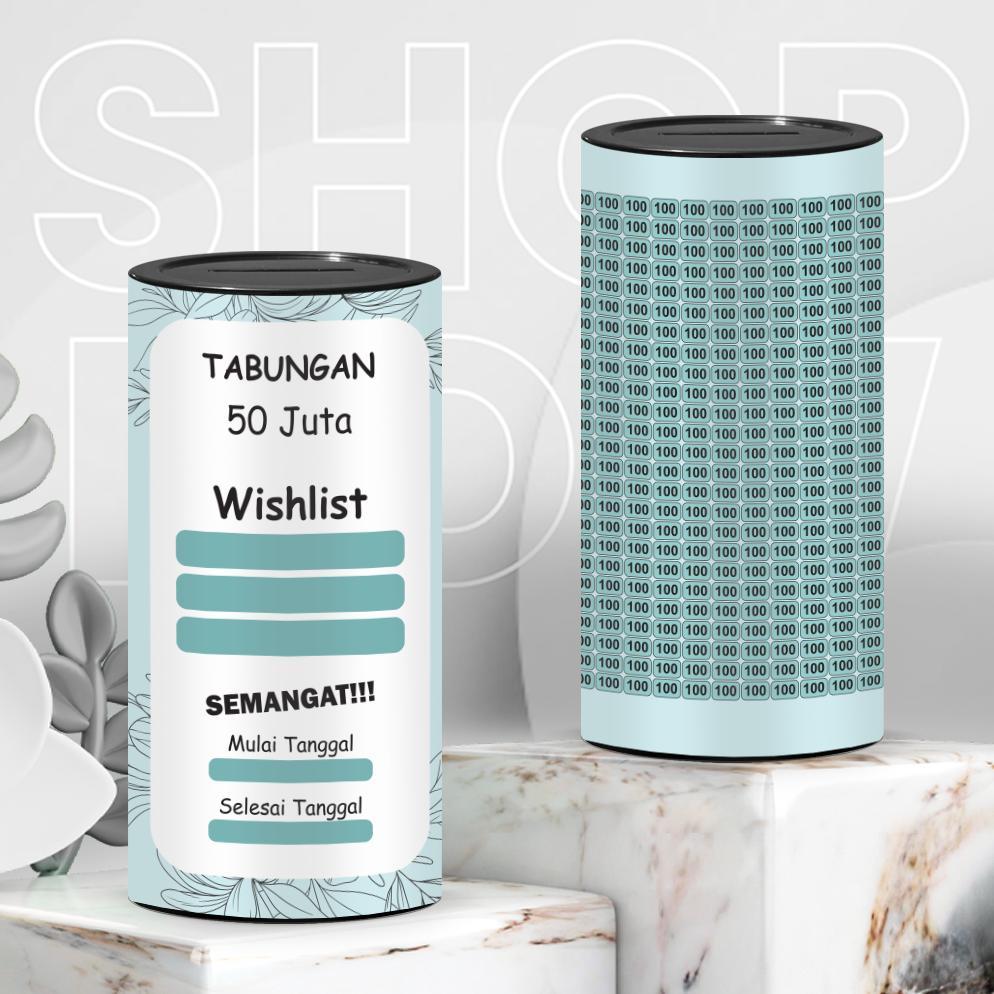 Top Celengan Wishlist 30 Juta 50 Juta 100 Juta Permanen Buka Tutup Jumbo