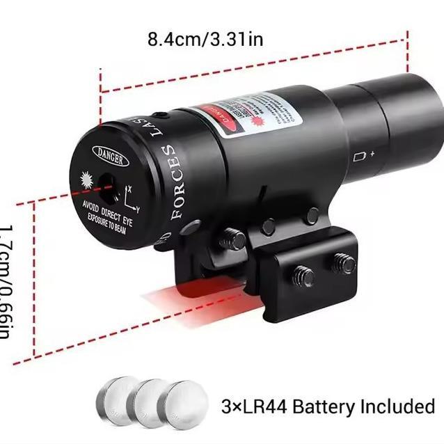 IRON JIA Tactical Red Laser Gun Mount Airsoft Rifle 650nm - GF01, Laser Merah Taktis untuk Senapan A
