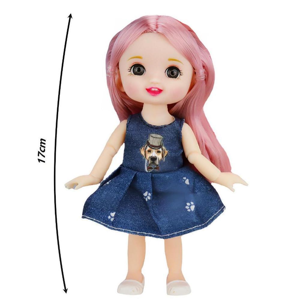 NEW DEALS 17cm boneka yuna BJD Doll Toys Sendi fleksibel Princess Girls Mini Cute Hadiah buat cewek 