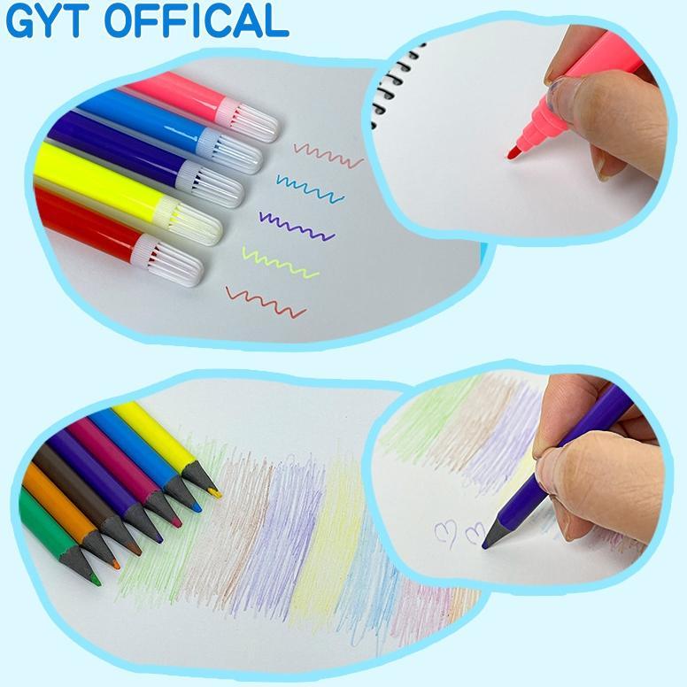 best sale gyt set pena cat 150 anak kuas cat air krayon lilin tongkat alat lukis set perlengkapan se