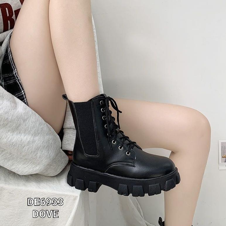 BESTPROMO AMIINA BOOTS COMBAT DE6933 STYLE KOREA AUTUMN WINTER LADIES