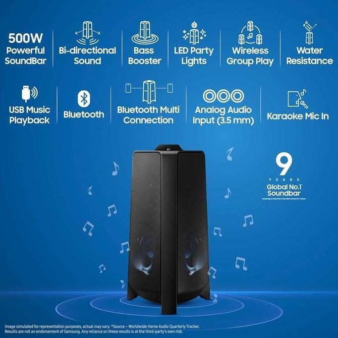 (Best) Samsung MX-T50 Sound Tower Speaker Karaoke MXT50 Bluetooth