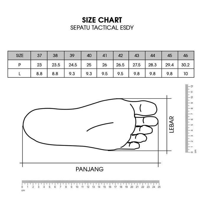 Brg- Sepatu Esdy Putar Tactical / Sepatu Esdy Putar 6 Inch