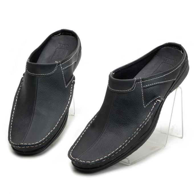 Scarpa- Sandal Slop Pria Bustong Kulit Rajut Fordza Ar