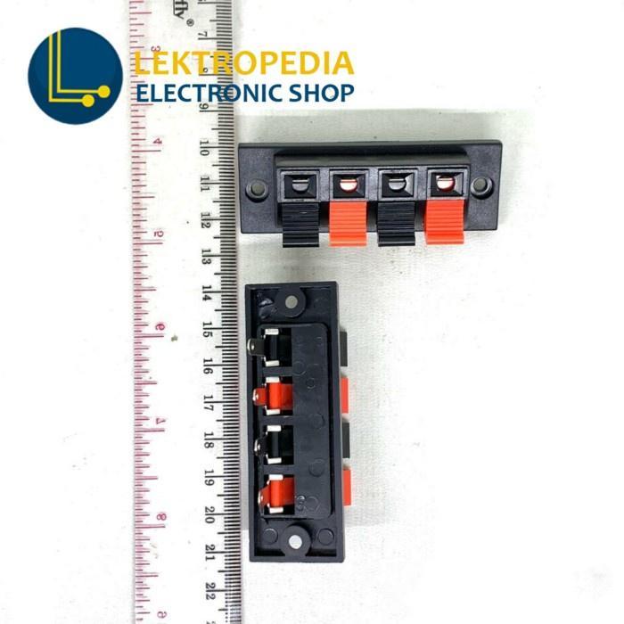 Terminal Speaker 4 Pin Tebal Besar Jepit 4P 4Pin 4 P Box Kabel Stereo