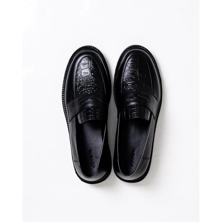 Brg- Jovem Loafers Croco Series - Black