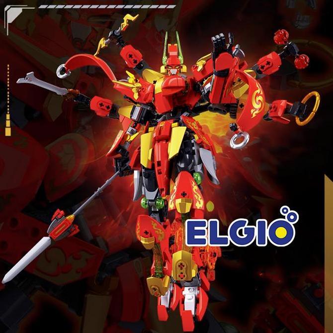 Sluban Bricks Robot Nezha Warrior Mecha B1299