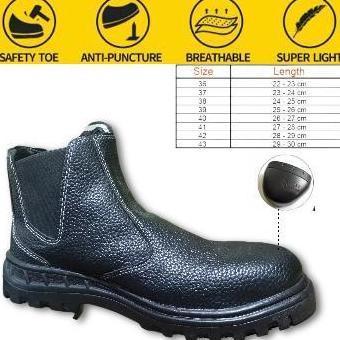 Scarpa- Sepatu Safety Karet'Samping