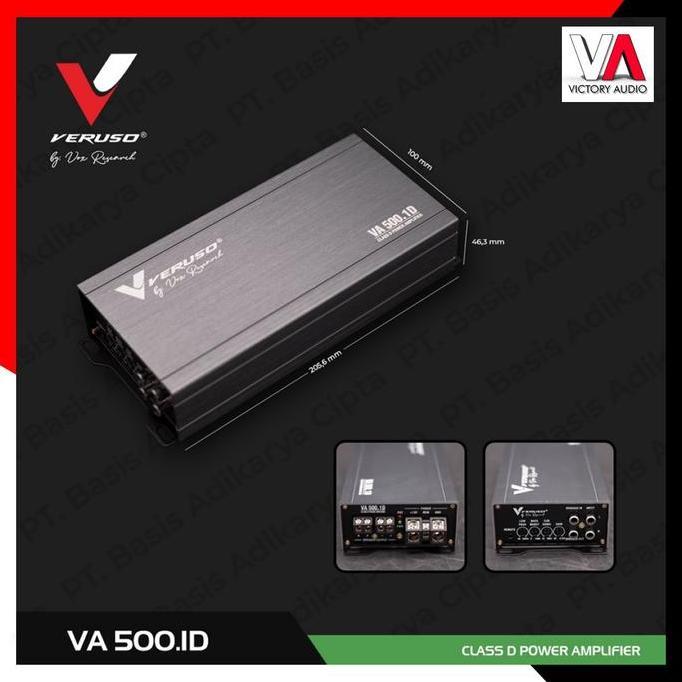 Promo Power Amplifier Monoblock Audio Mobil VERUSO VA 500.1D VA500.1D 1 Channel Class D Compact Powe