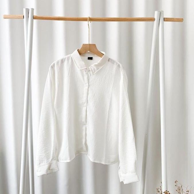 Abaka- Series Hexa Crop Blouse Jumbo B Size Ukuran S M L Xl Xxl Xxxl 4Xl 5L 2Xl 3Xl Kemeja Crinkle