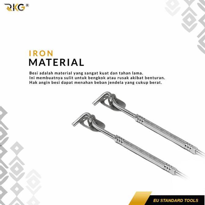 Hak Angin Jendela Window Hook Stainless 10 Inch