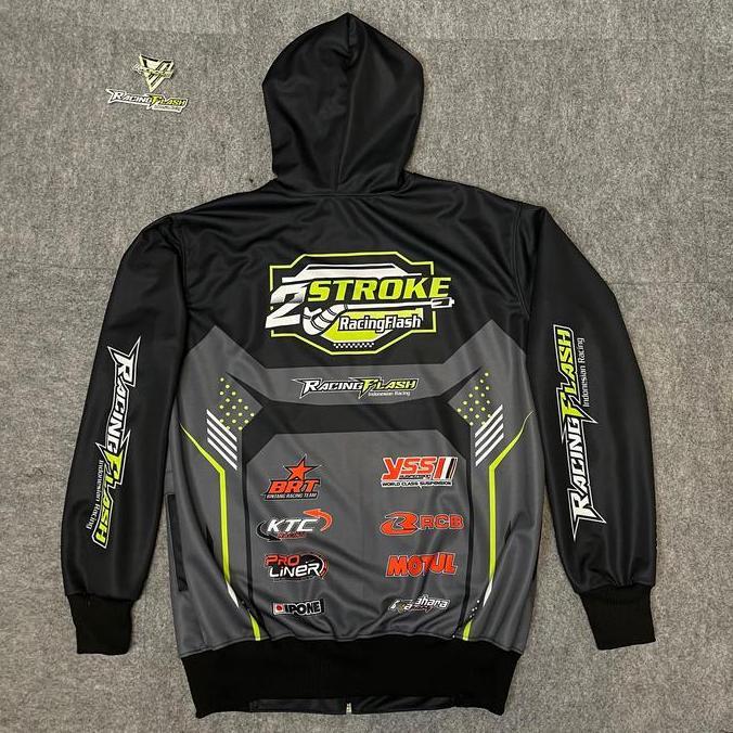 Hombre- New- Jaket 2Stroke/Jaket Racing/Jaket Racing Flash Pria Sport