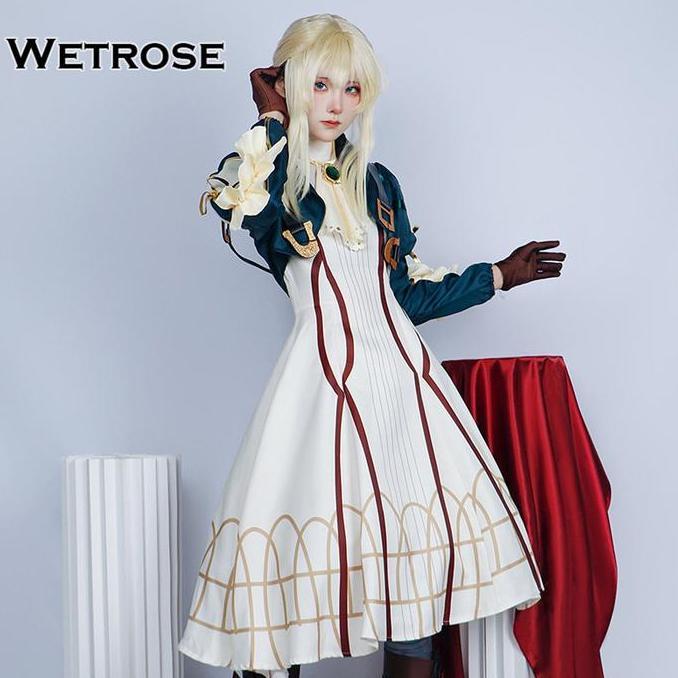Wetrose Violet Evergarden Violet Cosplay Costume Kostum Dress Set