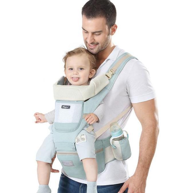 BABY CARRIER PREMIUM LEMBUT Gendongan Bayi / Hipseat Baby Carrier / Aixintu Gendongan Bayi Depan / G