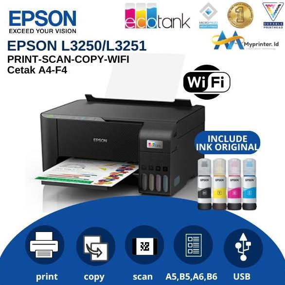 Printer Epson L3250 / L3251 EcoTank NEW Original EPSON Garansi Resmi