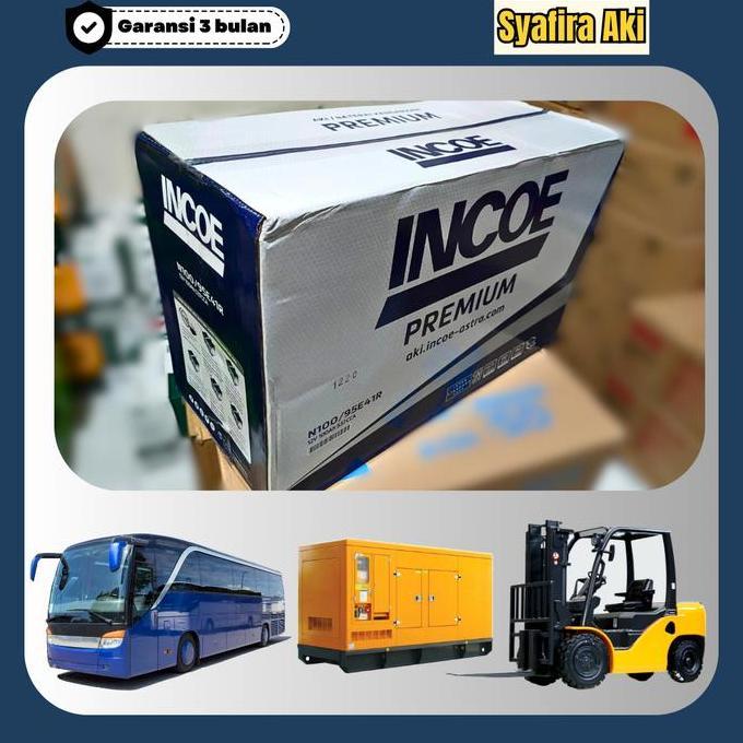 Aki Accu Basah 100 AH INCOE N100, Truk, Taft, Genset