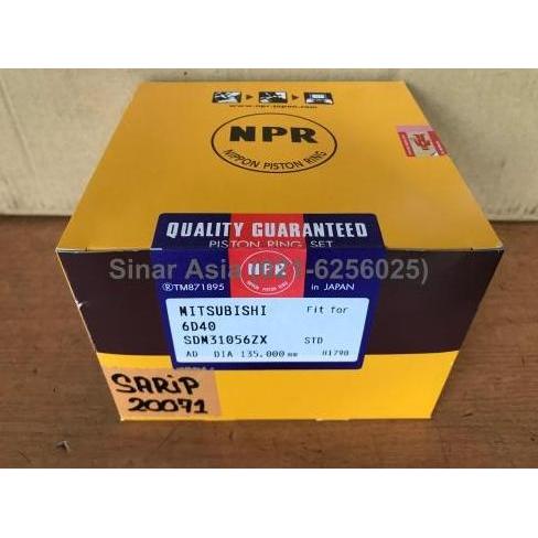 NPR PISTON RING PISTON / SEHER SDM31056 MITSUBISHI 6D40