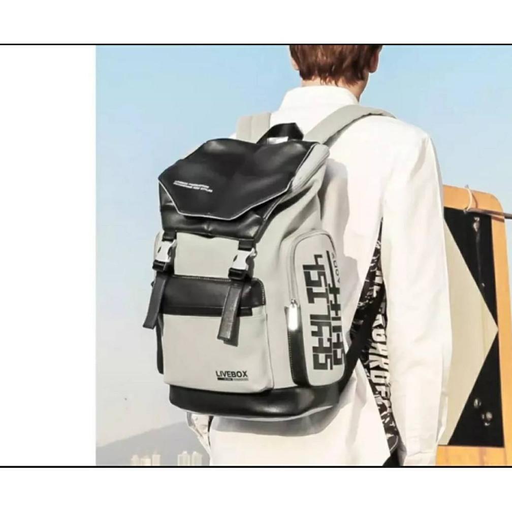 BIG SALE BEST SELLER RANSEL PRIA KULIT PU GUXXI DIMANNE 2333 IMPORT BACKPACK PRIA WANITA KUAT BAGUS 