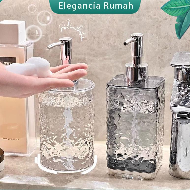 Botol Sabun /Botol Lotion/ Sabun Cair Aesthetic Kotak /Dispenser Sabun Transparan Kacaump/Botol Sabu