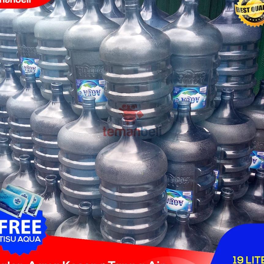 Galon Kosong Merk Aqua Tanpa Air - Asli Aqua - Galon Aqua 19Liter - Galon Aqua