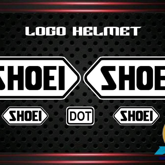 Promo Stiker Logo Helm Shoei Untuk Helm Hallface Dan Fullface - Set Lengkap - Motorcycle Cod