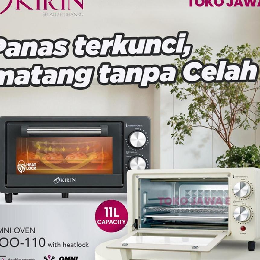 Oven Mini Kirin/Oven + Microwave Kirin Kbo 100M Kapasitas 10 Liter - 11 Liter - Hemat Listrik