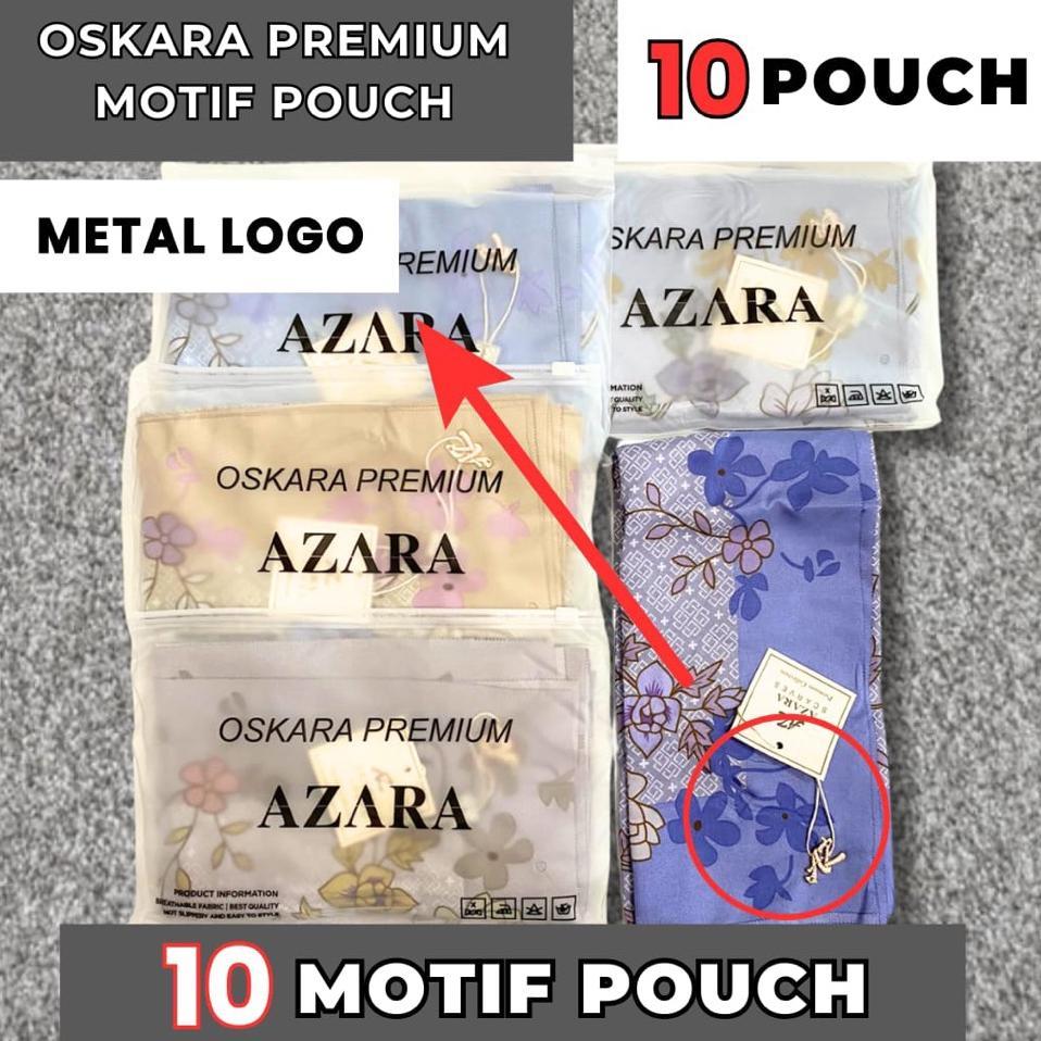 Isi[10]Azara Motif Logo Pouch Grosir Hijab Azara Motif Segiempat Motif Azara
