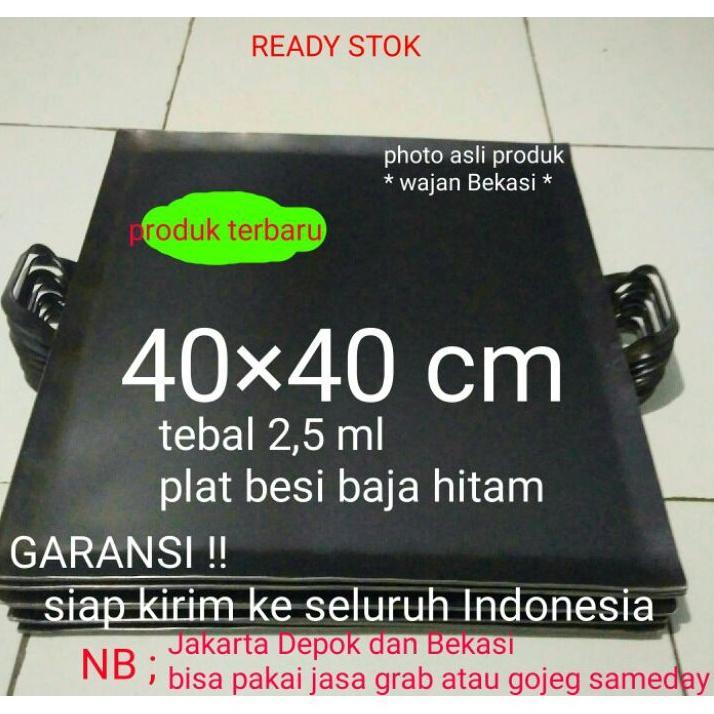Wajan Roti Bakar Plat Baja Anti Lengket Penggorengan Pembakaran Pembakaran Teflon Kuali 40X40Cm  Dat