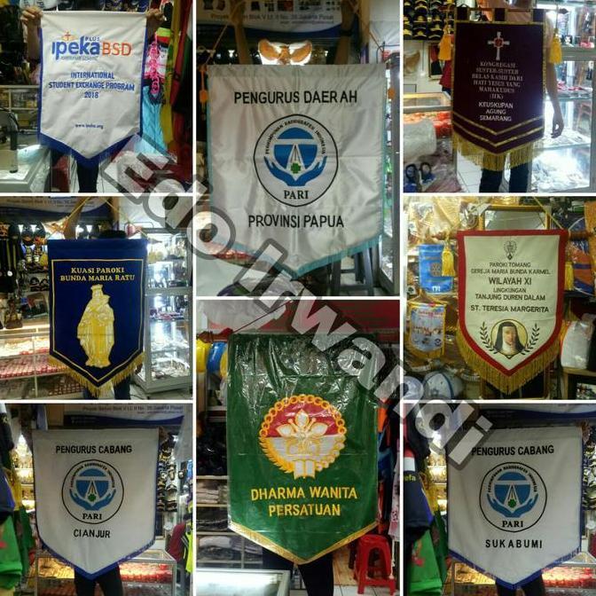 Bendera / Bendera Vandel Bendera Pataka Bendera Ruangan Vandel Besar Bordir