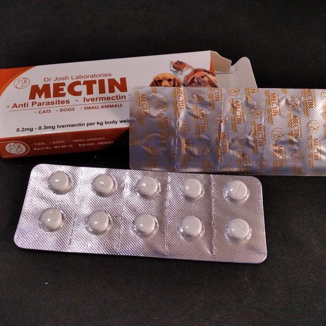 Promo Obat kutu Oral MECTIN (1 Box) 20 tablet/anti parasit/invermectin 2mg Diskon