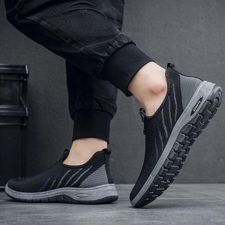 BIG PROMO Techdoo Sepatu Slip On Pria Casual Anti Slip Sepatu Formal Santai Kerja Shoes Men Selop MR