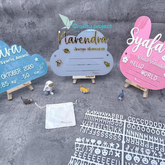 Baby Letter Acrylic Board